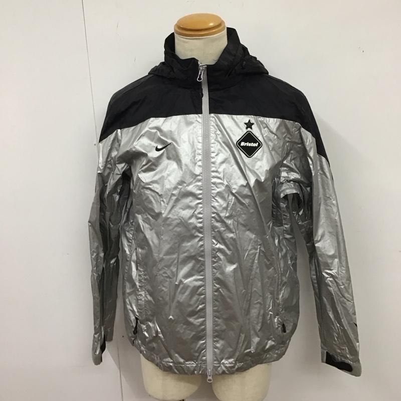 エフシーレアルブリストル F.C.Real Bristol ジャケット、上着 ジャンパー、ブルゾン 615018-071 ナイロンジャケット ジャージ スポーツウェア nike M ロゴ、文字 銀 / シルバー / メンズ USED 古着 中古 10123940