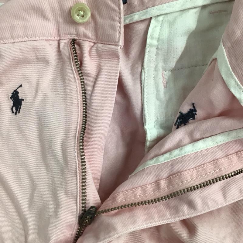 ポロバイラルフローレン Polo by RALPH LAUREN パンツ ショートパンツ ショートパンツ ハーフパンツ カジュアルパンツ 38インチ ロゴ、文字 桃 / ピンク /  メンズ USED 古着 中古 10122783
