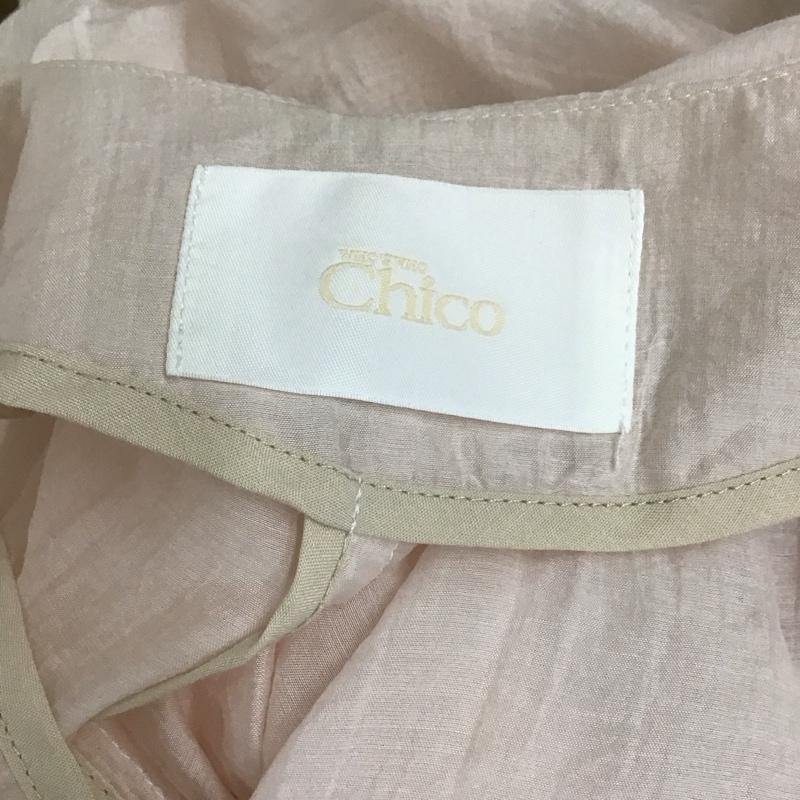 フーズフーチコ who s who Chico ジャケット、上着 ジャケット、ブレザー chz1001404a0002 シースルーシャツジャケット 長袖カットソー カラーシャツ シアーシャツ 前ボタン FREE 無地 ベージュ / ベージュ / レディース USED 古着 中古 10112113
