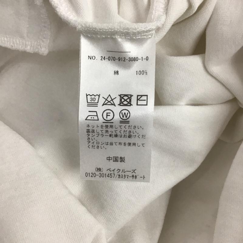 スローブイエナ SLOBE IENA カットソー 長袖 長袖トレーナー スウェット クルーネック プルオーバー ロゴ、文字 白 / ホワイト / レディース USED 古着 中古 10128963