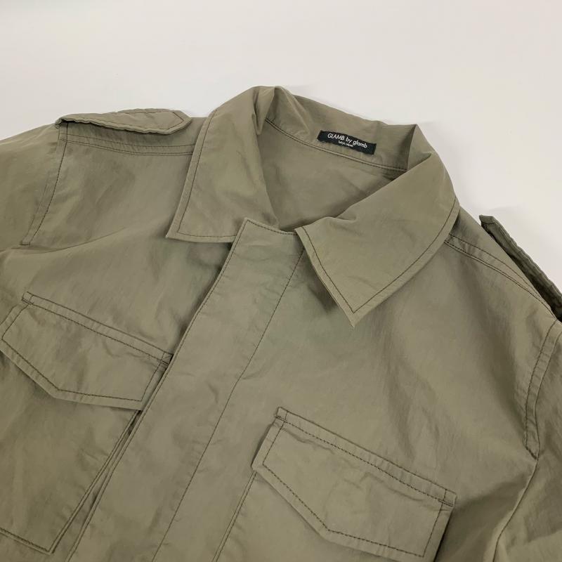 グラムバイグラム GLAMB by glamb シャツ、ブラウス 長袖 1 無地 緑 / グリーン / メンズ USED 古着 中古 10015154