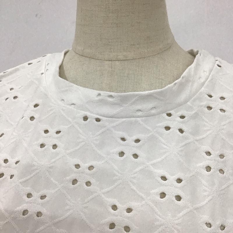 ザラ ZARA カットソー 半袖 5580 009 250 エンブロイダリー S 刺繍 白 / ホワイト /  レディース USED 古着 中古 10109078