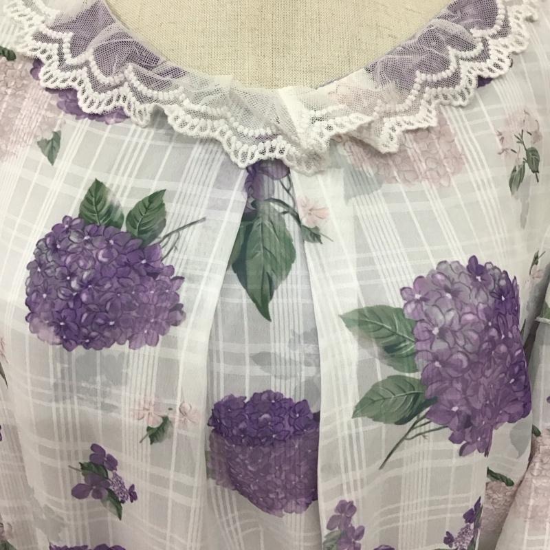 アクシーズファム axes femme ワンピース ひざ丈スカート FREE 花柄 X チェック マルチカラー / マルチカラー / レディース USED 古着 中古 10108634