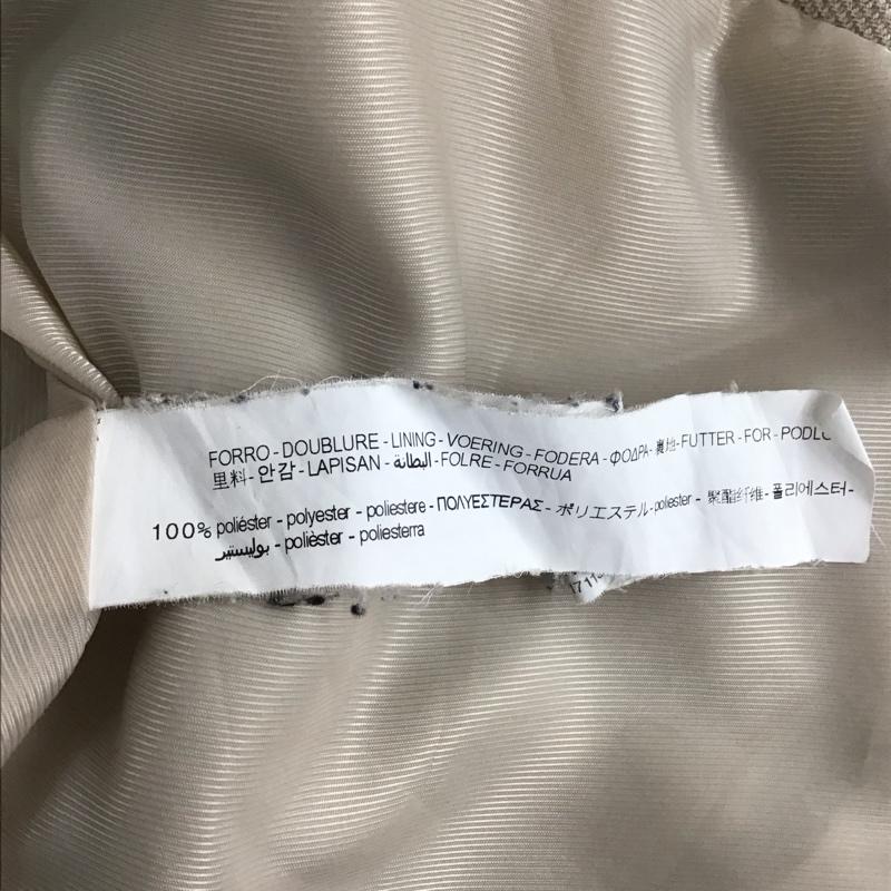 ザラ ZARA ジャケット、上着 ジャケット、ブレザー 9929 121 711 ノーカラージャケット 36 無地 ベージュ / ベージュ / レディース USED 古着 中古 10122668