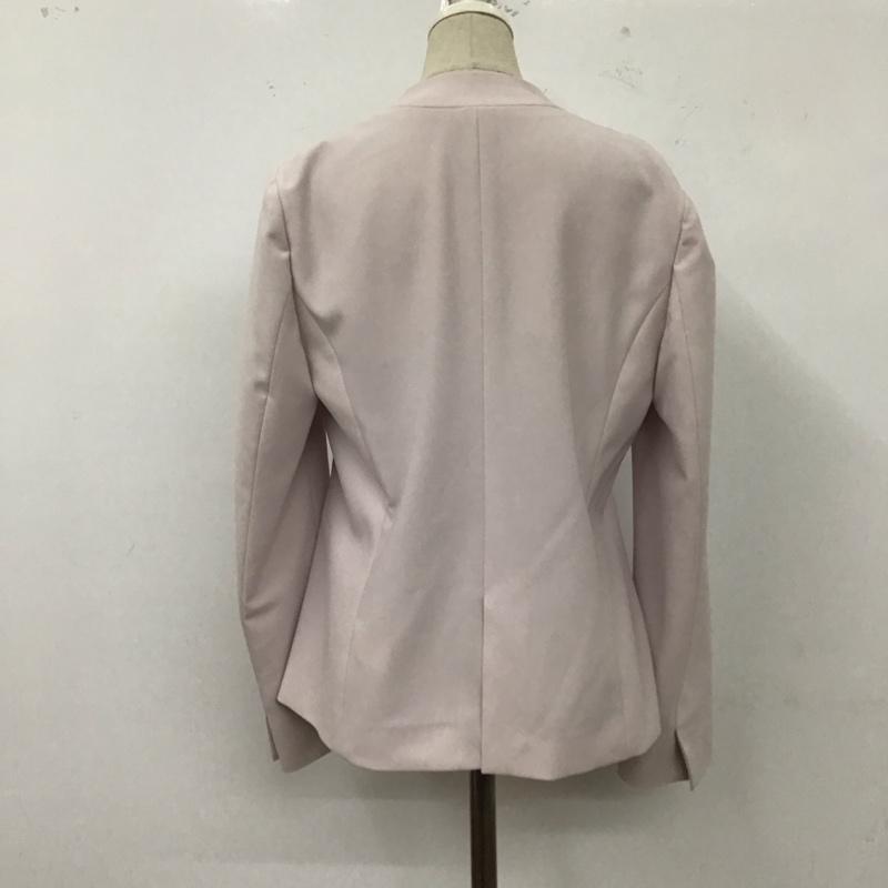グリーンレーベルリラクシング green label relaxing ジャケット、上着 ジャケット、ブレザー worktripoutfits 長袖ジャケット ノーカラージャケット M 無地 桃 / ピンク / レディース USED 古着 中古 10123862