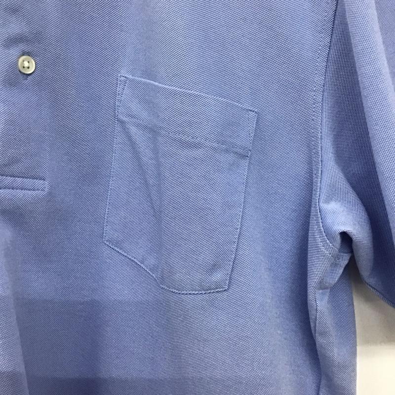 グリーンレーベルリラクシング green label relaxing ポロシャツ 半袖 3117-199-0135 WTOドライバーズアイボタンダウンポロシャツ 半袖カットソー XL 無地 水色 / ライトブルー / メンズ USED 古着 中古 10139170