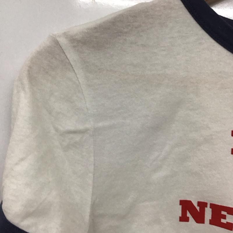 ザラ ZARA Tシャツ 半袖 M ロゴ、文字 X プリント 白 / ホワイト / レディース USED 古着 中古 10138164