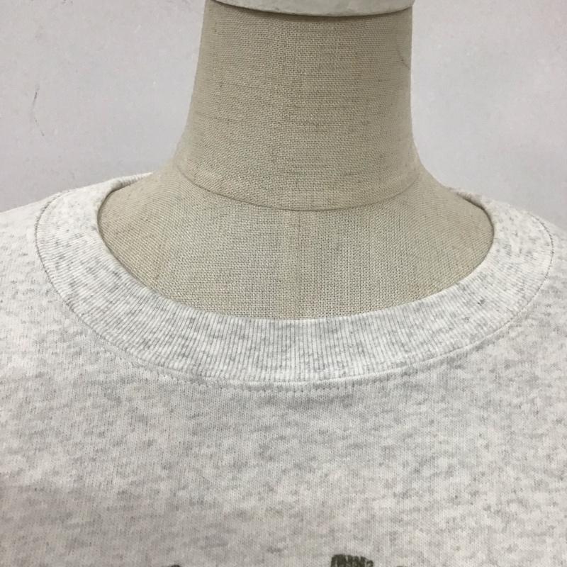 ニコアンド niko and... トレーナー 長袖 NKN26604AD ロンT カットソー M ロゴ、文字 灰 / グレー / レディース USED 古着 中古 10109072