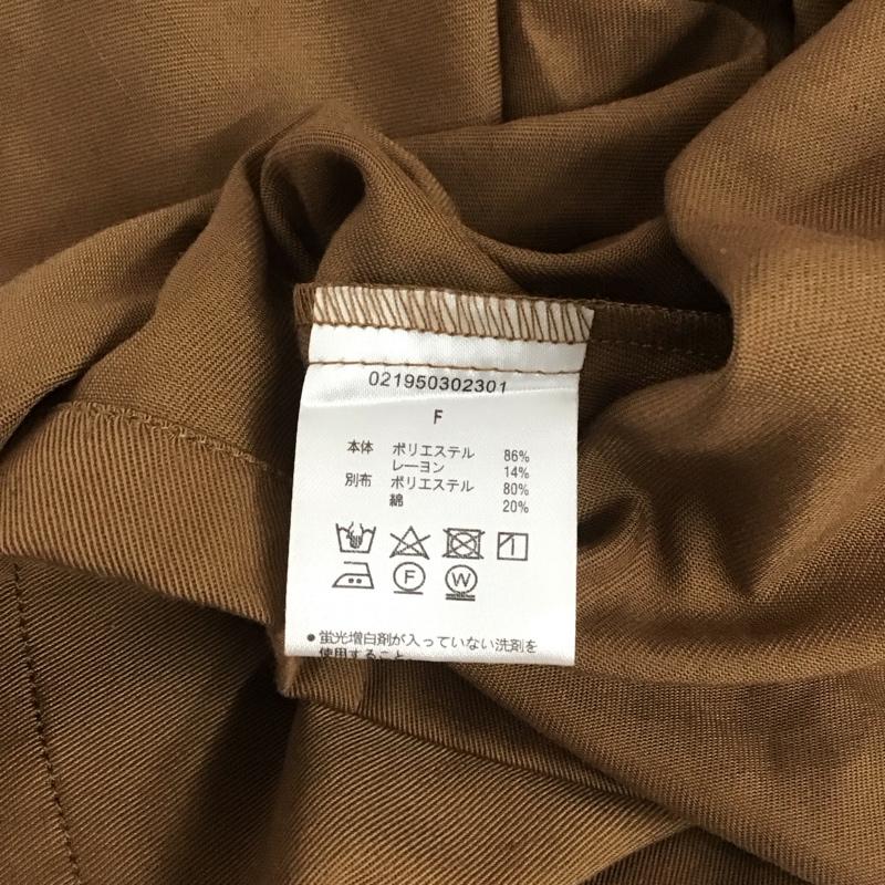 ダズリン dazzlin ワンピース ロングスカート 021950302301 フロントボタンマキシジャンスカ FREE 無地 茶 / ブラウン / レディース USED 古着 中古 10107575