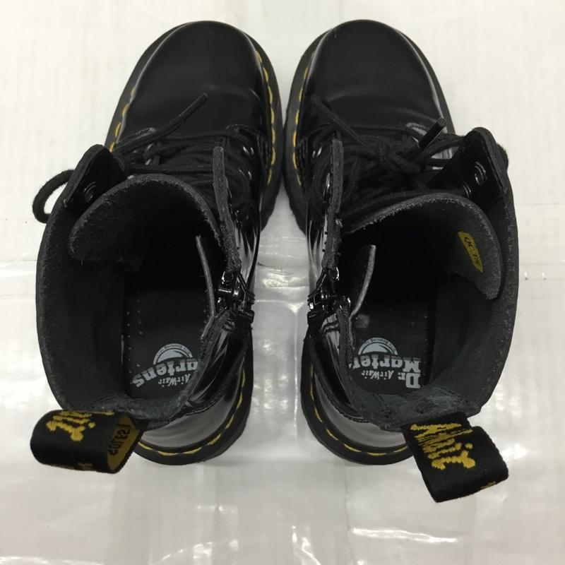 ドクターマーチン Dr.Martens ブーツ ショートブーツ JADON 8ホールブーツ 厚底ソール UK3 箱有 US:5 無地 黒 / ブラック / レディース USED 古着 中古 10121834