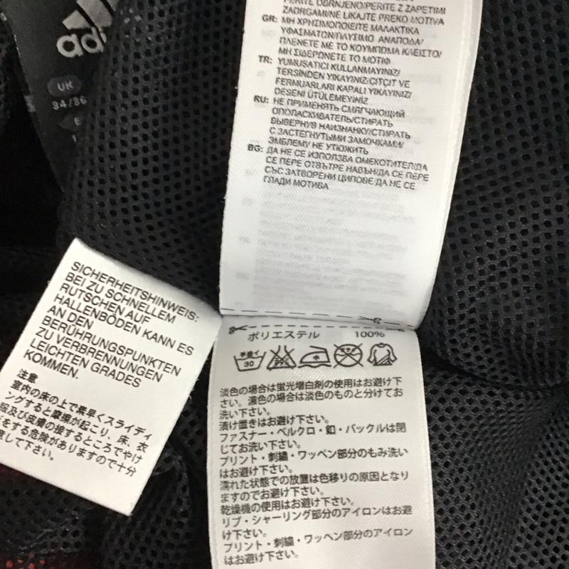アディダス adidas ジャケット、上着 ジャンパー、ブルゾン S 無地 黒 / ブラック / X 赤 / レッド / メンズ USED 古着 中古 10121891