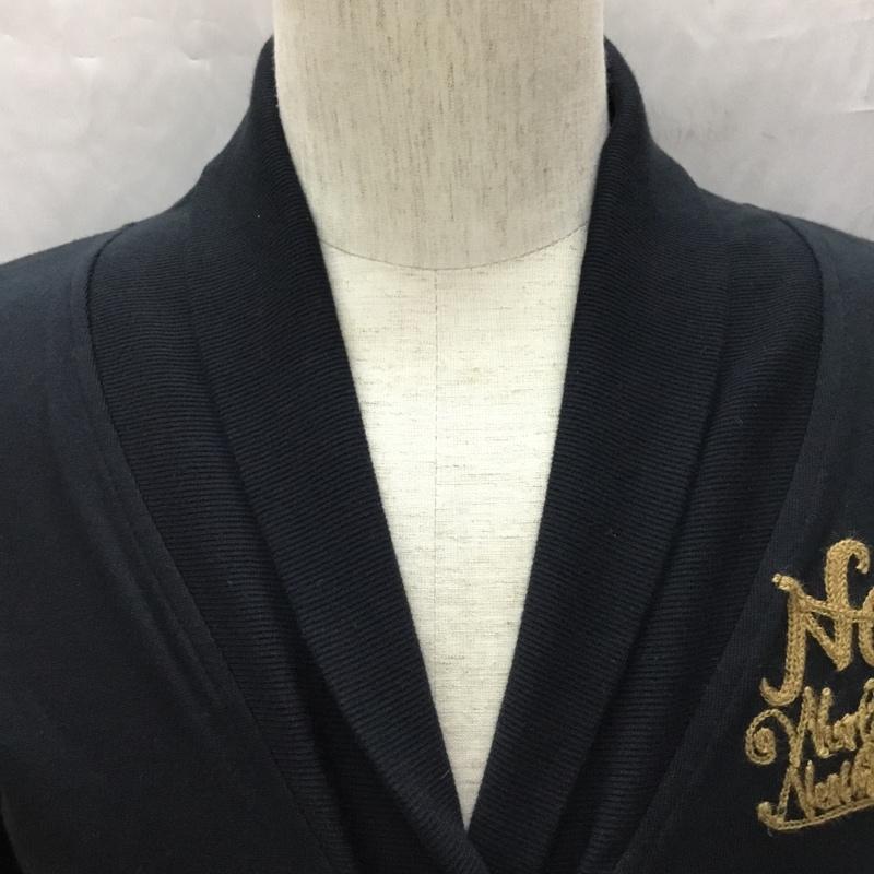 ノートン Norton カーディガン 長袖 33N1208 スウェット ショールカラー バックプリント 刺繍 M ロゴ、文字 黒 / ブラック / メンズ USED 古着 中古 10109267