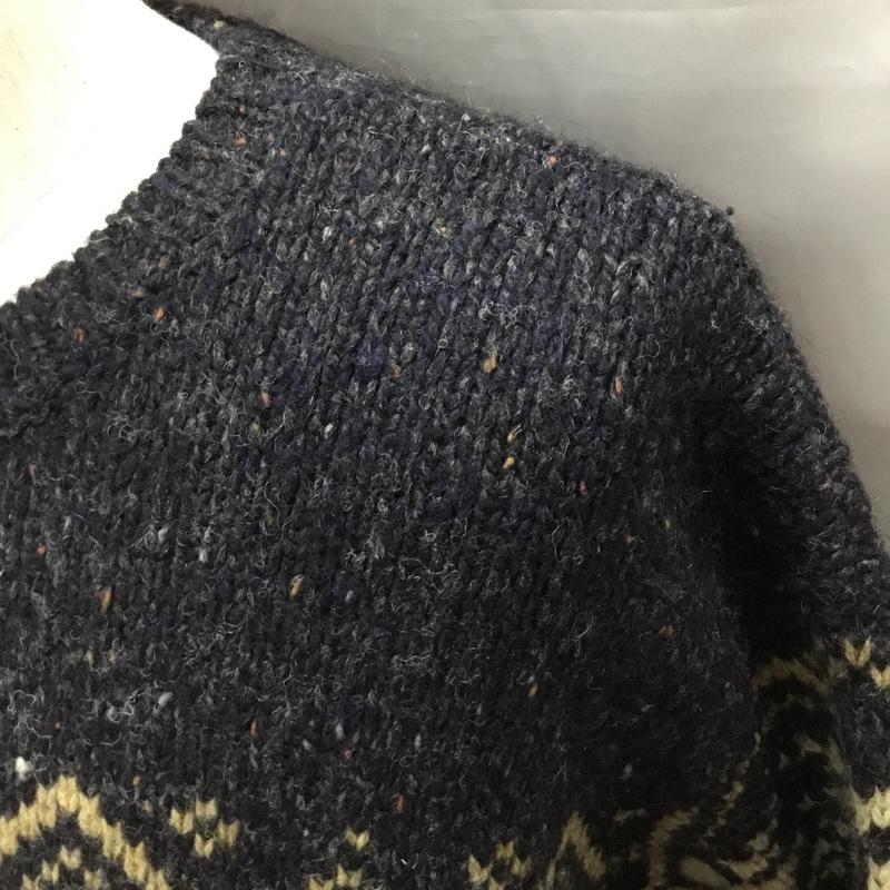 アバクロンビーアンドフィッチ ABERCROMBIE&FITCH ニット、セーター 長袖 長袖ニットカットソー ニット セーター クルーネックニット L ロゴ、文字 マルチカラー / マルチカラー / メンズ USED 古着 中古 10120450