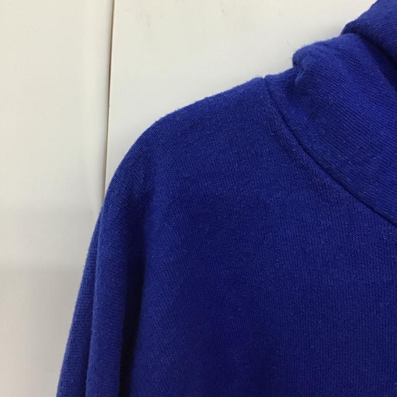 ヘインズ HANES パーカー 長袖 XL 無地 X プリント 青 / ブルー / メンズ USED 古着 中古 10130160