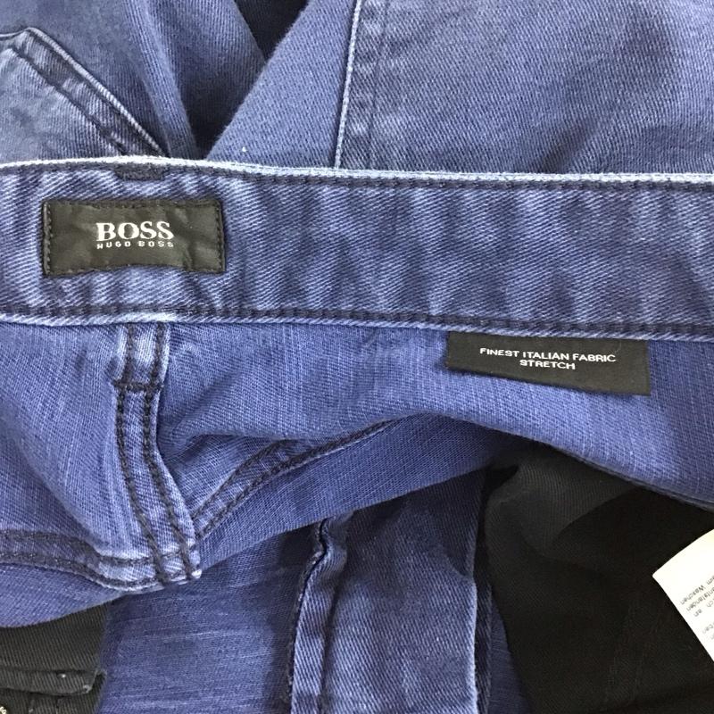 ヒューゴボス HUGO BOSS パンツ デニム、ジーンズ スリムパンツ ストレッチパンツ カジュアルパンツ 32インチ 無地 紺 / ネイビー / メンズ USED 古着 中古 10128686