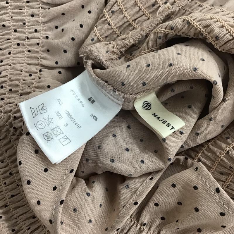 マジェスティックレゴン MAJESTIC LEGON シャツ、ブラウス 半袖 半袖シャツ ノーカラーシャツ 前ボタン Vネック S ドット マルチカラー / マルチカラー / レディース USED 古着 中古 10127451