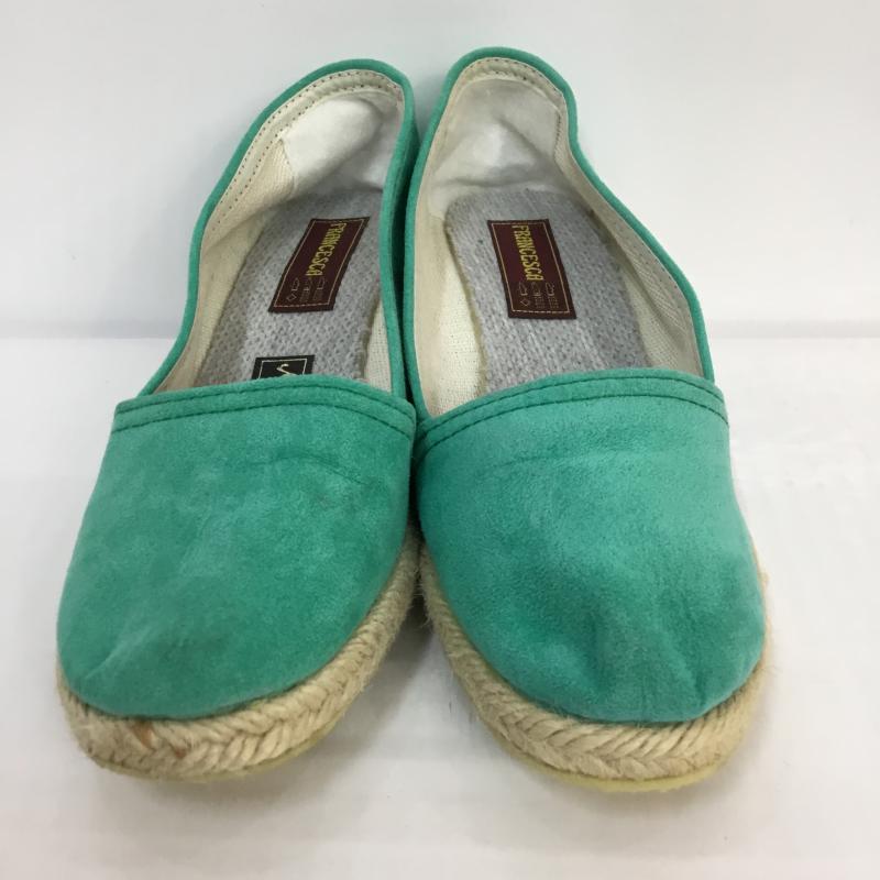 フランチェスカ FRANCESCA パンプス パンプス ジュート ウェッジ ラウンドトゥ 緑 / グリーン / X ベージュ / ベージュ / レディース USED 古着 中古 10048103