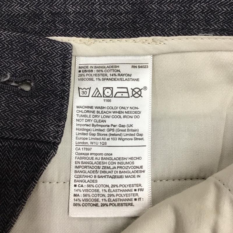 バナナリパブリック BANANA REPUBLIC パンツ スラックス スラックスパンツ スリムパンツ カジュアルパンツ センタータックパンツ ストレッチパンツ 31インチ 無地 灰 / グレー / メンズ USED 古着 中古 10116875