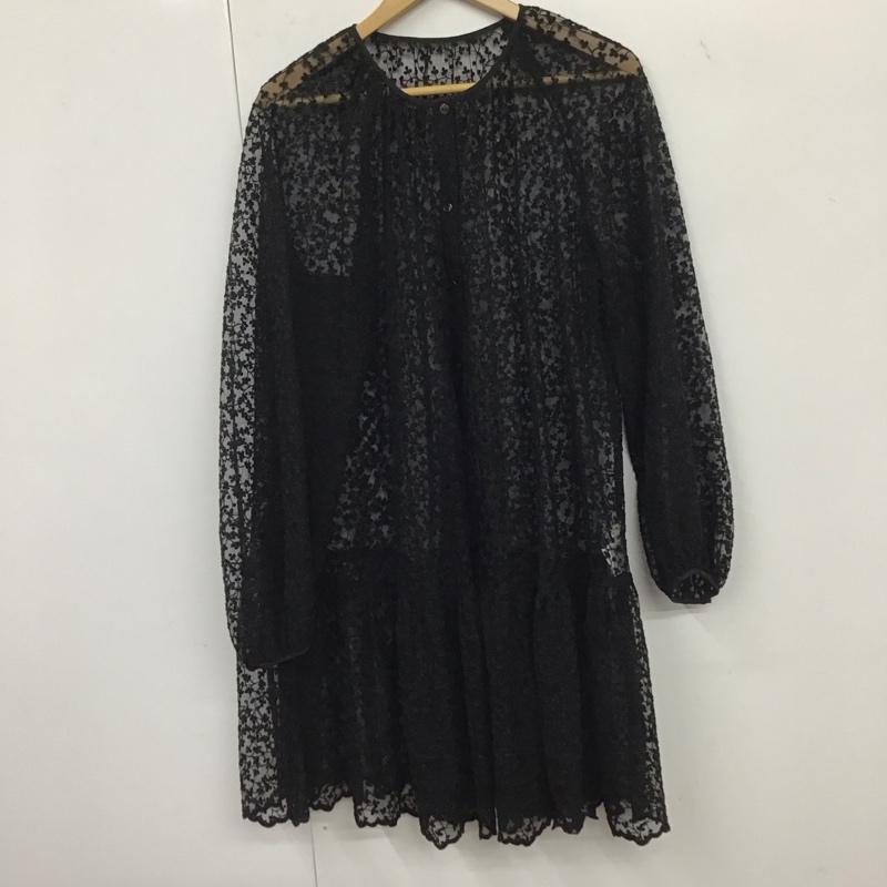 フリークスストア FREAK S STORE カーディガン 長袖 221-3149 シースルー FREE 刺繍 黒 / ブラック / レディース USED 古着 中古 10133653