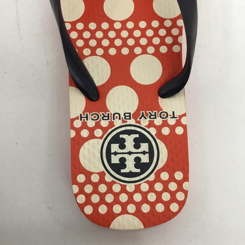 トリーバーチ TORY BURCH サンダル サンダル ビーチサンダル 箱有 ロゴ、文字 赤 / レッド / レディース USED 古着 中古 10128294