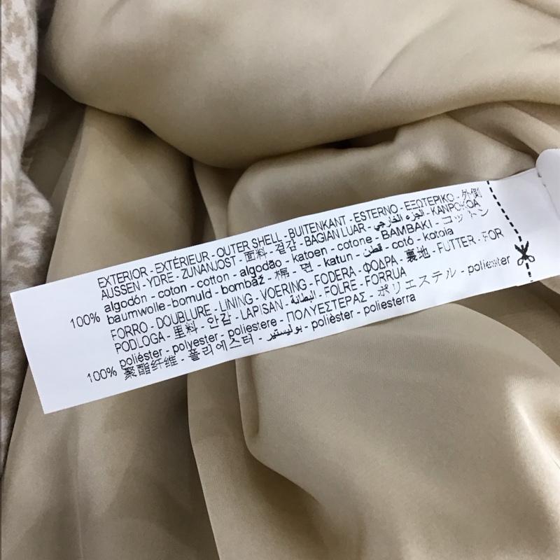 ザラ ZARA コート コート一般 2226/475/075 ハウンドトゥース プラッシュコート M 白 / ホワイト / X ベージュ / ベージュ / レディース USED 古着 中古 10131663