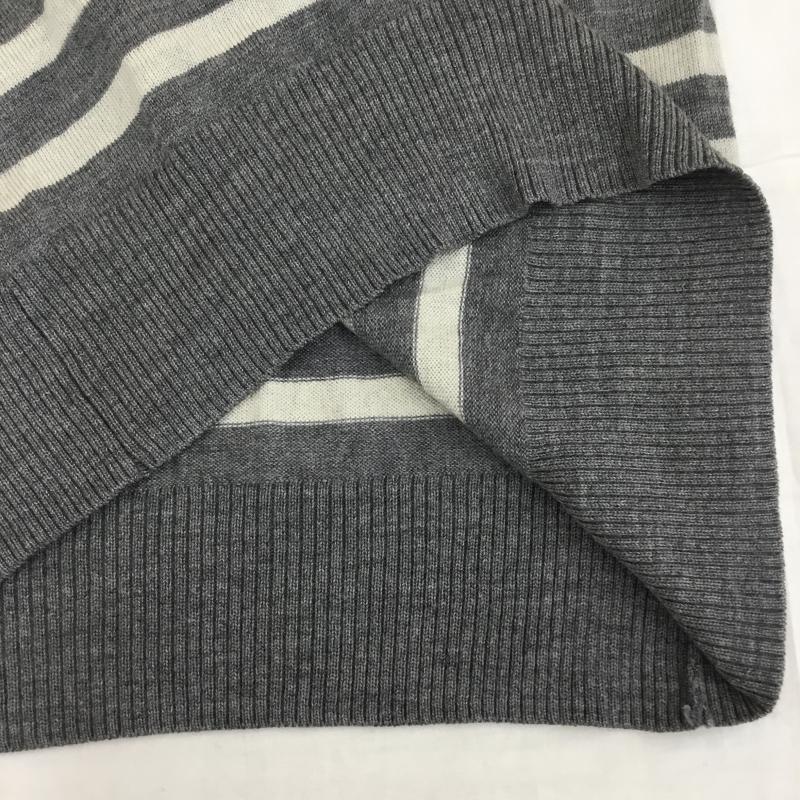 バーバリーブラックレーベル BURBERRY BLACK LABEL カットソー 長袖 D1N31-630-29 2 ボーダー柄 紺 / ネイビー / X 灰 / グレー / メンズ USED 古着 中古 10139257
