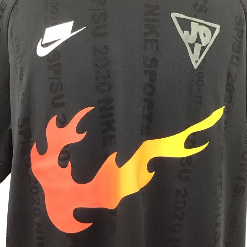 ナイキ NIKE カットソー 半袖 cj5197-010 NSPS/SJERSEYTOP 半袖カットソー プリントTシャツ XL ロゴ、文字 黒 / ブラック /  メンズ USED 古着 中古 10112717