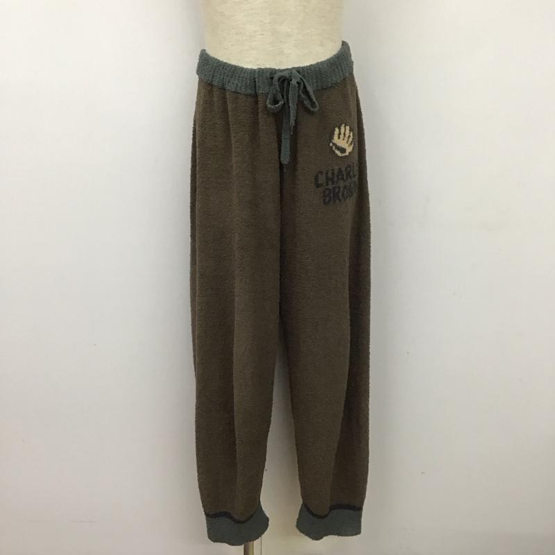 ジェラートピケ gelato pique ウェア ウェア PMNT175900 HOMME PEANUTS SNOOPYコラボ ルームウェア チャーリーブラウン L キャラクター 茶 / ブラウン / メンズ USED 古着 中古 10111068