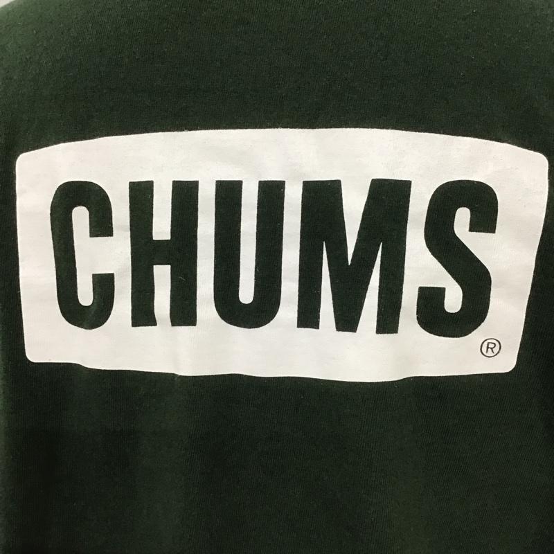 チャムス CHUMS Tシャツ 半袖 半袖カットソー プリントTシャツ クルーネックカットソー XL ロゴ、文字 緑 / グリーン / メンズ USED 古着 中古 10106831