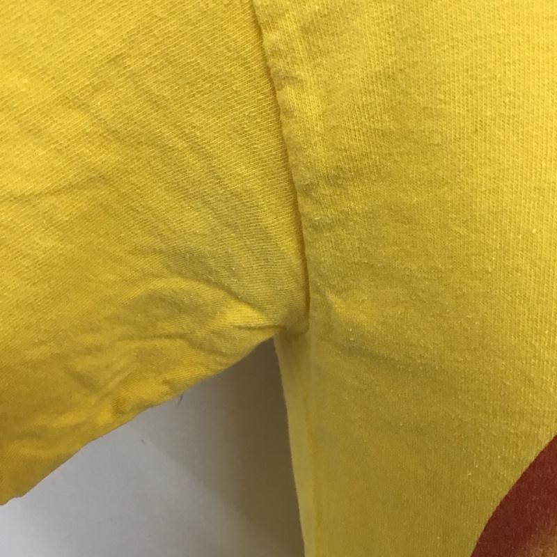 古着 USED Tシャツ 半袖 半袖カットソー プリントTシャツ クルーネックカットソー ロゴ、文字 黄 / イエロー /  メンズ USED 古着 中古 10110949