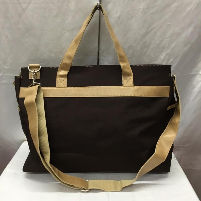 エディーバウアー Eddie Bauer トートバッグ トートバッグ ショルダー 2way ロゴ、文字 茶 / ブラウン / X ベージュ / ベージュ / メンズ USED 古着 中古 10115053