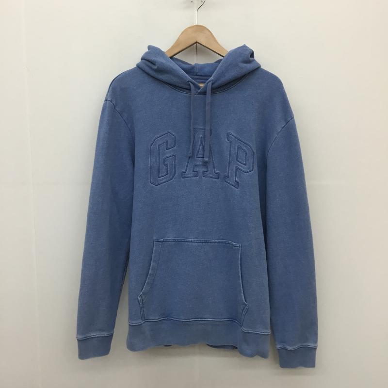 ギャップ GAP パーカー 長袖 GAP パーカー S/440465-00 L ロゴ、文字 インディゴ / インディゴ / メンズ USED 古着 中古 10128211
