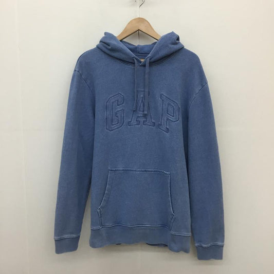 ギャップ GAP パーカー 長袖 GAP パーカー S/440465-00 L ロゴ、文字 インディゴ / インディゴ /  メンズ USED 古着 中古 10128211