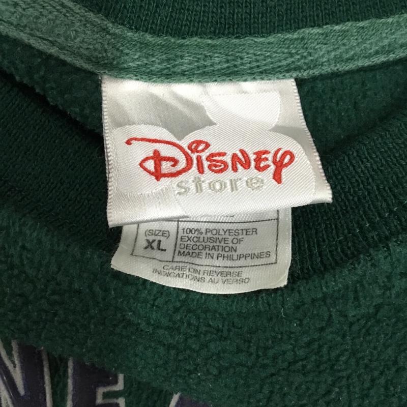 ディズニー Disney トレーナー 長袖 ティガー スウェット XL 無地 緑 / グリーン / メンズ USED 古着 中古 10110784