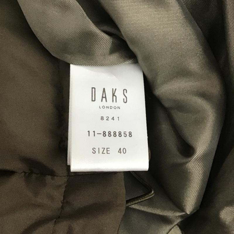 ダックス DAKS ジャケット、上着 ジャンパー、ブルゾン 4436418 ジップアップジャケット ジャンパー ナイロンジャケット カジュアルジャケット 40 無地 茶 / ブラウン / レディース USED 古着 中古 10106275