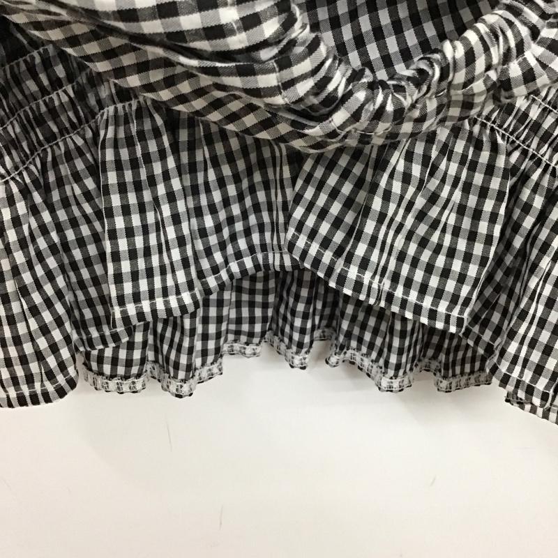 オリーブデオリーブ OLIVE des OLIVE シャツ、ブラウス 長袖 FREE チェック 白 / ホワイト / X 黒 / ブラック / レディース USED 古着 中古 10131835