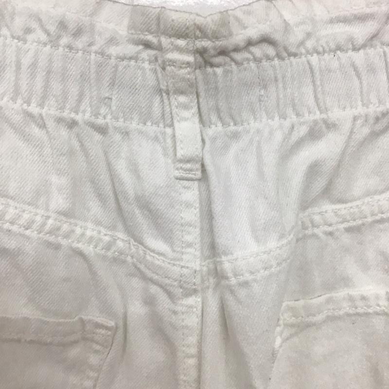 ザラ ZARA パンツ デニム、ジーンズ 6147/021/250イウエスト ペーパーバッグ バギー アンクルジーンズ 無地 白 / ホワイト / レディース USED 古着 中古 10133638