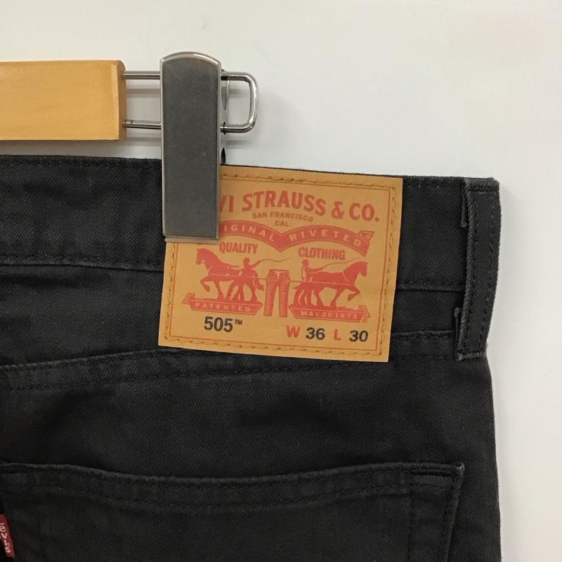 リーバイストラウスアンドコー Levi Strauss & co. パンツ デニム、ジーンズ デニムパンツ ワイドパンツ カジュアルパンツ ストレッチパンツ 36 無地 黒 / ブラック / メンズ USED 古着 中古 10130038
