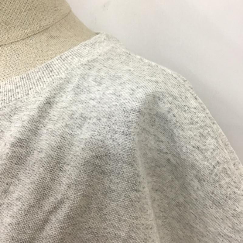 ローリーズファーム LOWRYS FARM カットソー 半袖 LF622139TS オーバーサイズプリントTシャツ FREE ロゴ、文字 灰 / グレー / レディース USED 古着 中古 10116492