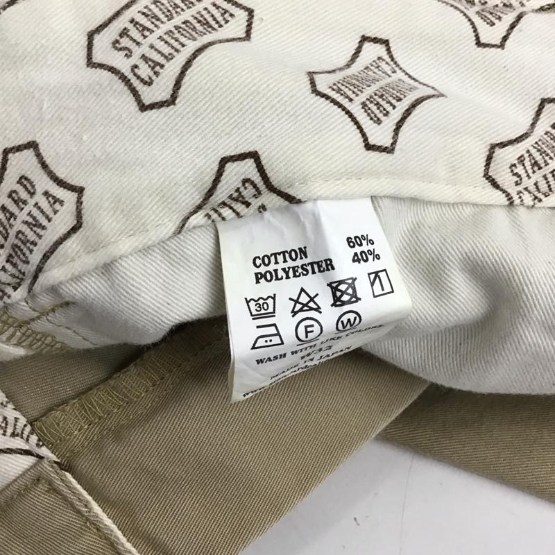 スタンダード カリフォルニア STANDARD CALIFORNIA パンツ チノパン チノパン ワイドパンツ カジュアルパンツ 32インチ 無地 ベージュ / ベージュ / メンズ USED 古着 中古 10130748