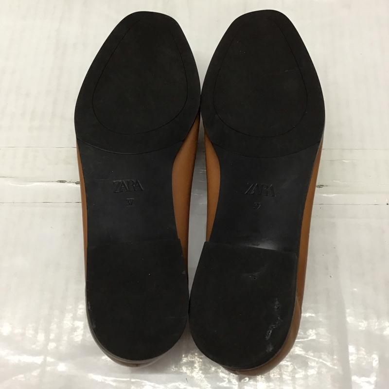 ザラ ZARA ローファー ローファー 2590 313 105 ビットローファー EU37 無地 茶 / ブラウン / レディース USED 古着 中古 10119350