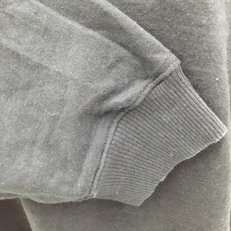 チャンピオン Campion トレーナー 長袖 長袖スウェット 長袖トレーナー リブカットソー 長袖カットソー 刺繍トレーナー ロゴ、文字 黒 / ブラック / メンズ USED 古着 中古 10105795