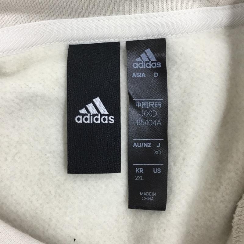 アディダス adidas パーカー 長袖 hg1841 長袖パーカー スウェット トレーナー プルオーバー ロゴ、文字 ベージュ / ベージュ / メンズ USED 古着 中古 10115001