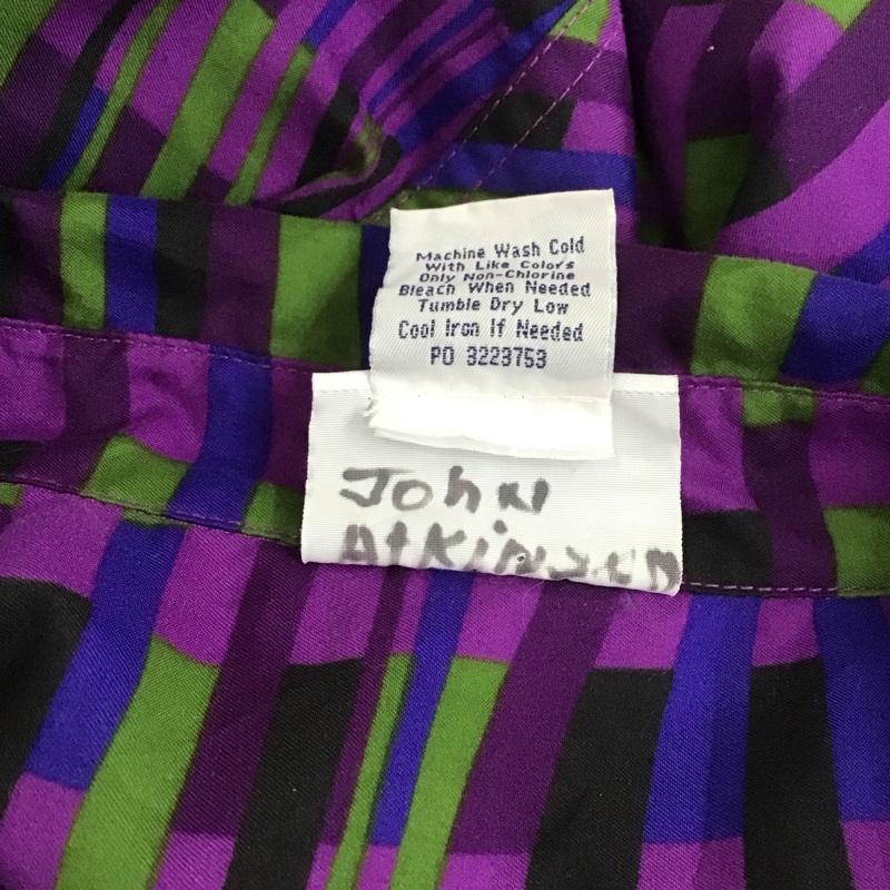 古着 USED カットソー 長袖 長袖シャツ カラーシャツ ポケットシャツ 長袖カットソー 柄シャツ 総柄 マルチカラー / マルチカラー /  メンズ USED 古着 中古 10112720