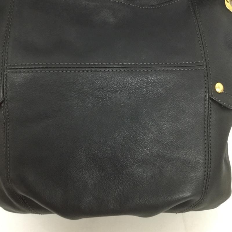 バーバリーブルーレーベル BURBERRY BLUE LABEL トートバッグ トートバッグ E2119-100-09 ハンドバッグ ロゴ、文字 黒 / ブラック / X 金 / ゴールド / レディース USED 古着 中古 10140048