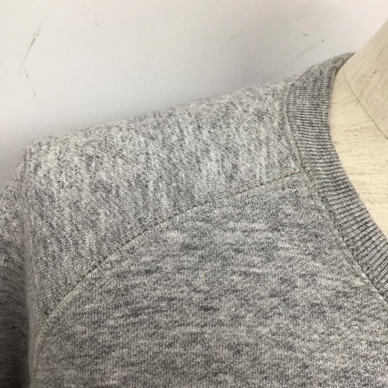 ハフ HUF トレーナー 長袖 長袖スウェット 長袖トレーナー リブカットソー 長袖カットソー プリントトレーナー S ロゴ、文字 灰 / グレー / メンズ USED 古着 中古 10110934