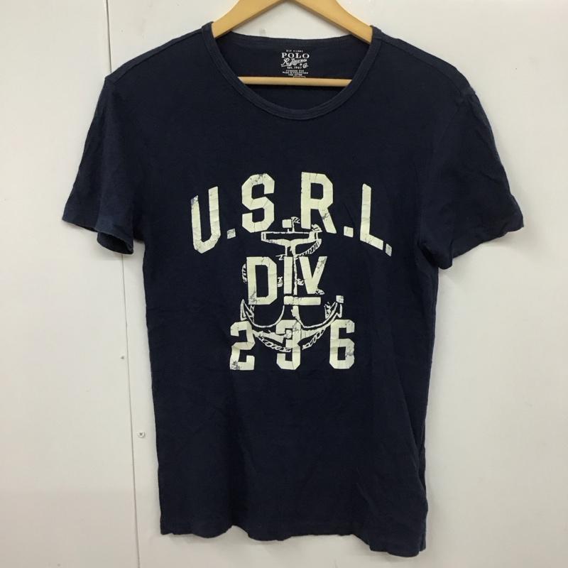 ポロラルフローレン POLO RALPH LAUREN Tシャツ 半袖 半袖カットソー プリントTシャツ クルーネックカットソー S プリント 紺 / ネイビー / レディース USED 古着 中古 10113041