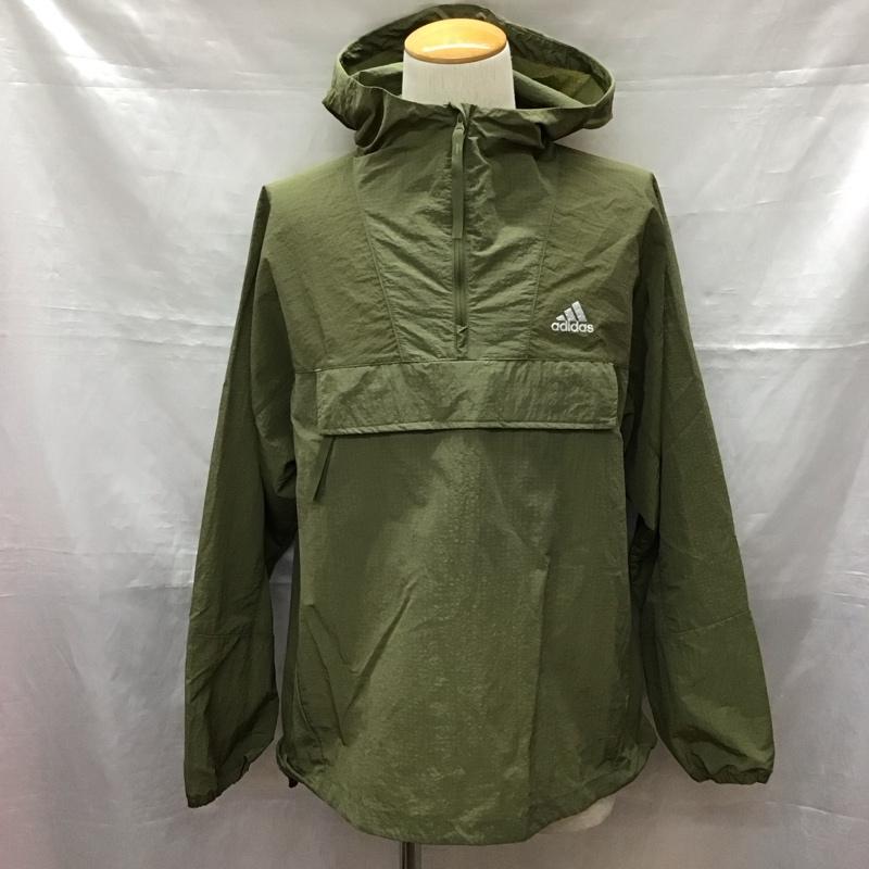 アディダス adidas ジャケット、上着 ジャンパー、ブルゾン hd0067 ライフスタイル アウターウェア プリザーブ ユーティリティ ウーブンジャケット L 無地 カーキ / カーキ / メンズ USED 古着 中古 10122054