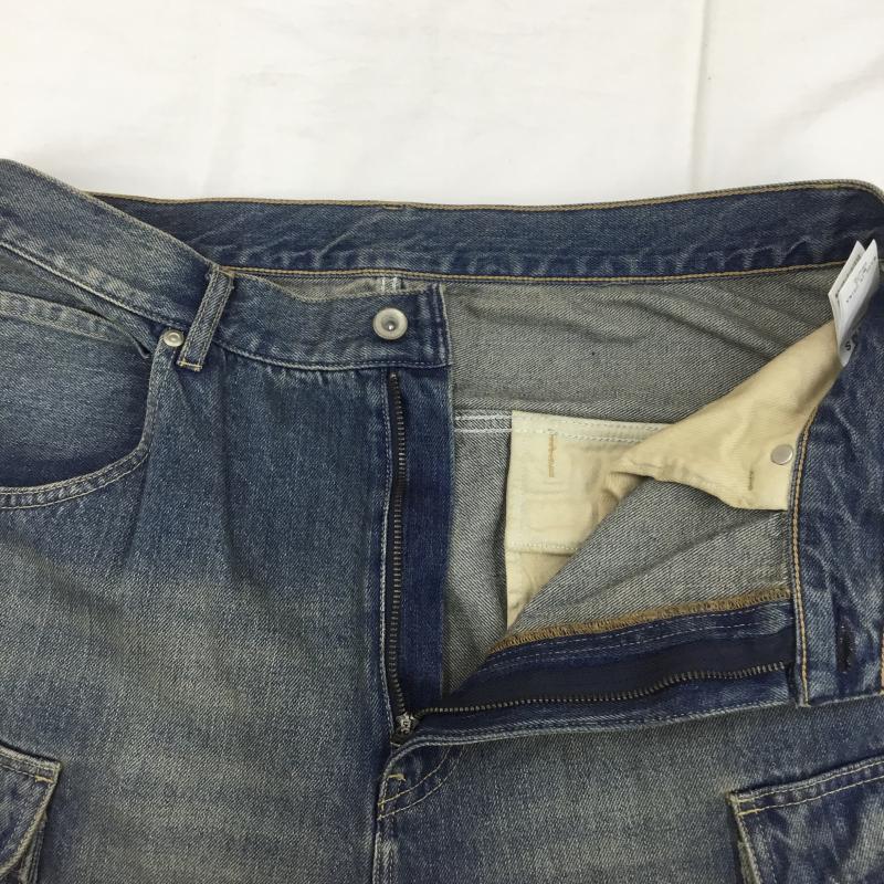 ビームス BEAMS パンツ ワークパンツ、ペインターパンツ FUTURE ARCHIVE  DENIM CARDO PANTS バギーシルエット XL 無地 青 / ブルー /  メンズ USED 古着 中古 10124453