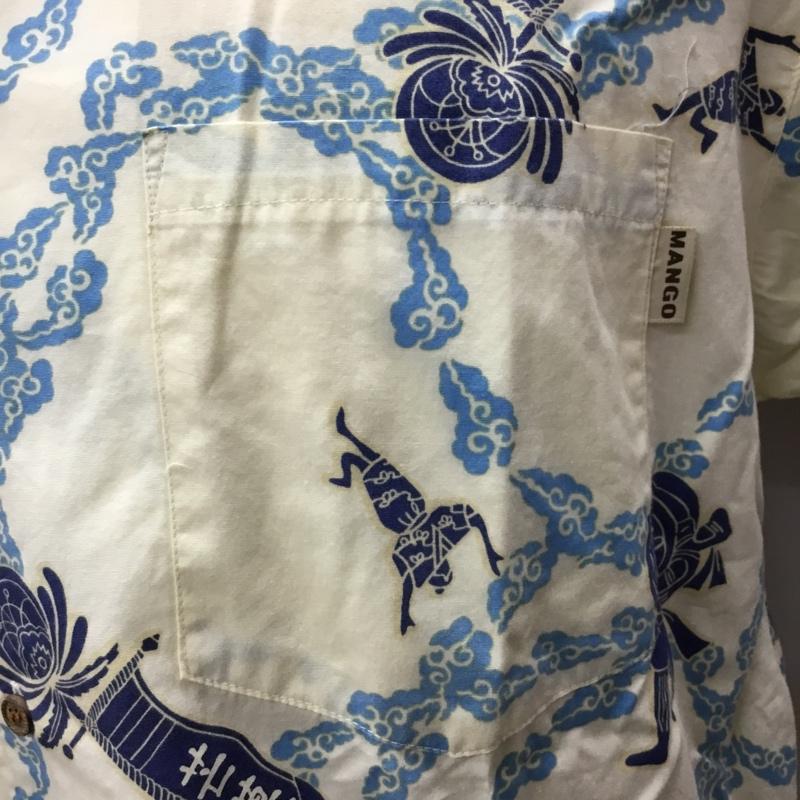 マンゴ MANGO シャツ、ブラウス 半袖 半袖シャツ カラーシャツ 半袖カットソー アロハシャツ M プリント マルチカラー / マルチカラー /  メンズ USED 古着 中古 10112292